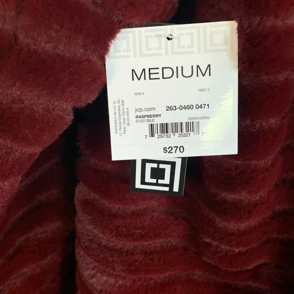 LIZ CLAIBORNE Faux Fur Outerwear NWT - Picture 6 of 6